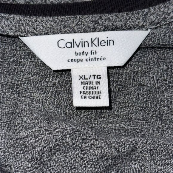 Calvin Klein Body Fit Gray Zip-Up Jacket XL - Picture 3 of 7